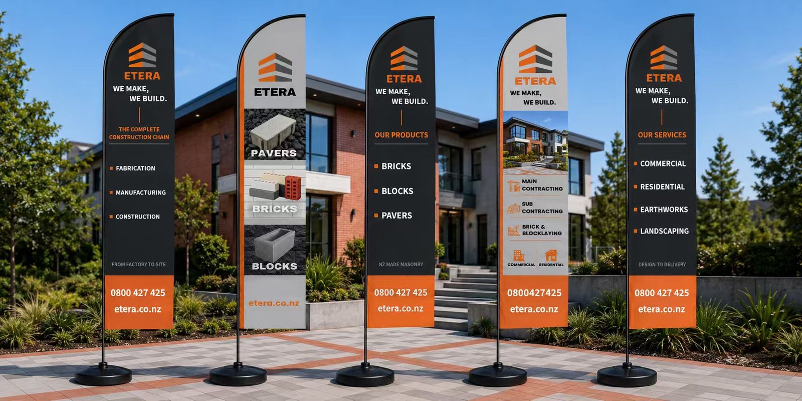 Trade show flag design